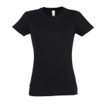 T-shirt de mulher personalizável para brinde cor preto