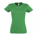 T-shirt de mulher personalizável para brinde cor verde