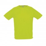 T-shirts desportivas para personalização cor verde