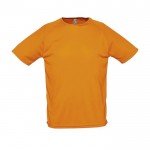 T-shirts desportivas para personalização cor cor-de-laranja