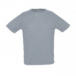 T-shirts desportivas para personalização cor cinzento