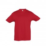 T-shirts básicas infantis para personalizar cor vermelho