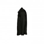 Camisa de algodão e elastano para homem 140 g/m2 SOL'S Brighton cor preto vista lateral