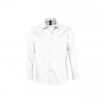 Camisa de algodão e elastano para homem 140 g/m2 SOL'S Brighton cor branco nona vista