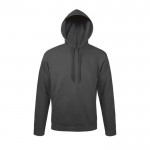 Sweatshirts com capuz para brinde corporativo cor cinzento-escuro