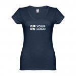 T-shirt cintada de senhora para personalizar vista principal