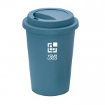 Copo para levar reutilizável de plástico com tampa 450ml vista principal