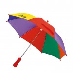 Guarda-chuva colorido com abertura manual vista principal