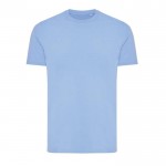 T-shirt mix de algodão reciclado e orgânico 180 g/m2 Iqoniq Bryce cor azul pastel