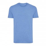 T-shirt mix de algodão reciclado e orgânico 180 g/m2 Iqoniq Manuel cor azul mesclado
