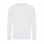 Camisola de gola redonda de algodão eco 340 g/m2 Iqoniq Zion cor branco