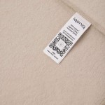Camisola de gola redonda de algodão eco 340 g/m2 Iqoniq Zion cor marfim quinta vista