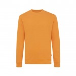Camisola de gola redonda de algodão eco 340 g/m2 Iqoniq Zion cor cor-de-laranja
