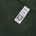 Sweatshirt de algodão reciclado e orgânico 340 g/m2 Iqoniq Jasper cor verde-escuro quinta vista