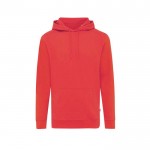Sweatshirt de algodão reciclado e orgânico 340 g/m2 Iqoniq Jasper cor vermelho