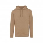 Sweatshirt confortável não tingida de algodão eco 340 g/m2 Iqoniq Torres cor castanho-claro
