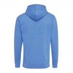 Sweatshirt confortável não tingida de algodão eco 340 g/m2 Iqoniq Torres cor azul mesclado segunda vista
