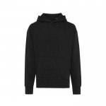 Sweatshirt de ajuste relaxado de algodão eco 340 g/m2 Iqoniq Yoho cor preto