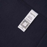 Sweatshirt de ajuste relaxado de algodão eco 340 g/m2 Iqoniq Yoho cor azul-marinho quinta vista