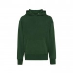 Sweatshirt de ajuste relaxado de algodão eco 340 g/m2 Iqoniq Yoho cor verde-escuro