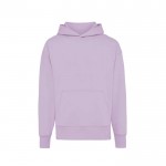 Sweatshirt de ajuste relaxado de algodão eco 340 g/m2 Iqoniq Yoho cor lilás