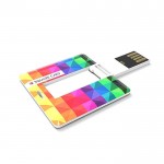 Cartão usb personalizado forma quadrada em várias cores