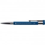 Moderna caneta usb de metal personalizável cor azul