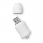 Memória USB feita à medida de cada empresa - cor branco