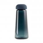 Garrafa de RPET em forma de cone com tampa de fácil aderência 575ml cor azul