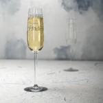 Copo de champanhe ideal para personalização cor transparente vista de ambiente