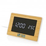 Relógios de bambu com ABS e ecrã LED vista principal