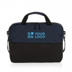 Bolsa de RPET para PC com múltiplos bolsos internos 15,6” cor azul vista principal