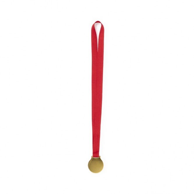 Medalha metálica dourada cor dourado