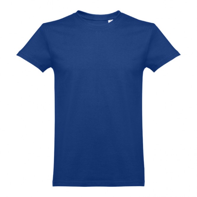 T-shirt em algodão para brindes corporativos cor azul real primeira vista