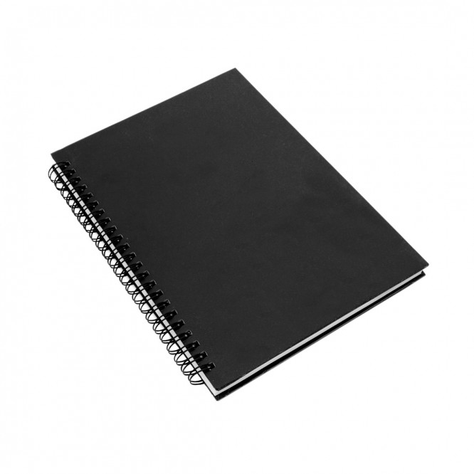 Cadernos para oferecer com o logo da marca cor preto