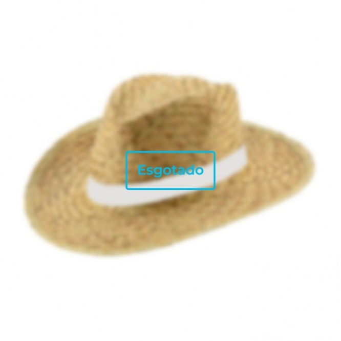 Chapéu personalizado com fita esgotado