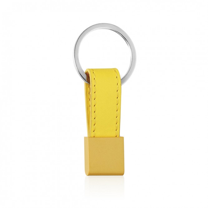 Porta-chaves para publicidade de uma cor cor amarelo