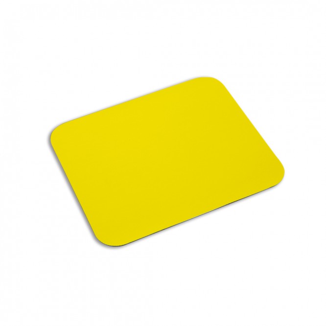 Tapete de rato personalizável para empresas cor amarelo