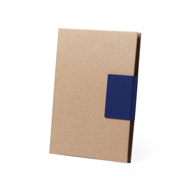 Caderno personalizável em cartão reciclado - azul