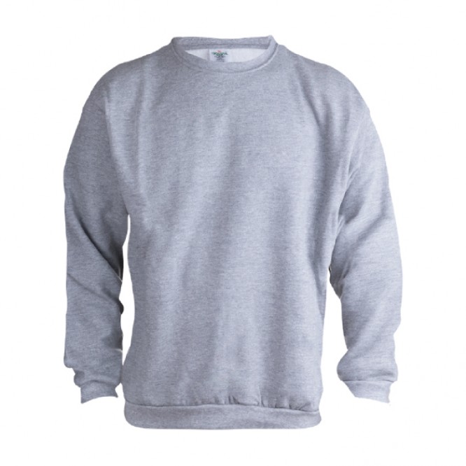 Sweatshirt personalizada unissexo para brinde cor cinzento