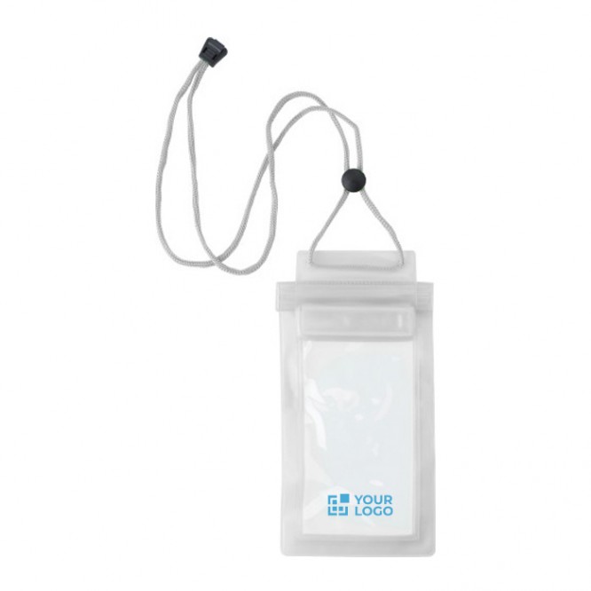 Bolsa impermeável de plástico para telemóvel com ecrã táctil