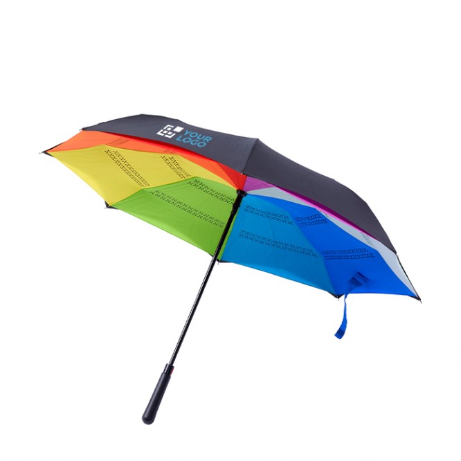 Guarda-chuva reversível arco-íris