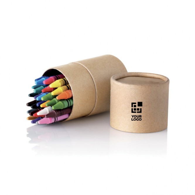 Caixa de 30 lápis de cera de cores para oferecer