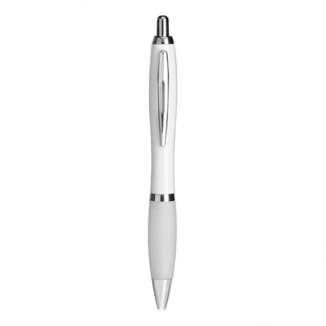 Atrativas canetas personalizadas baratas cor branco