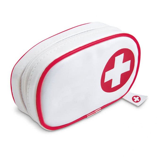 Kit Médico personalizado para publicidade cor vermelho