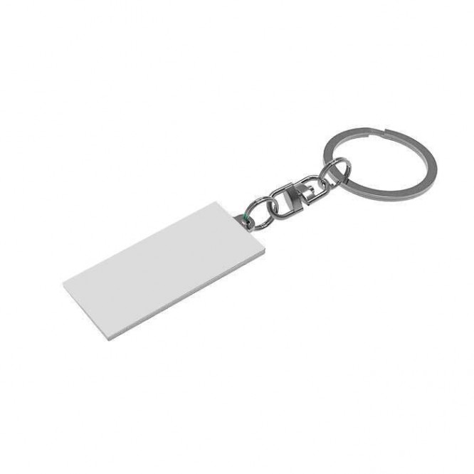 Porta-chaves retangular com gota de resina