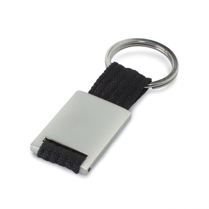 Porta-chaves com serigrafia de cores cor preto