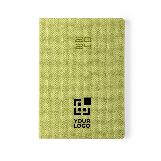 Agendas eco A5 com capa de cartão granulado  vista principal