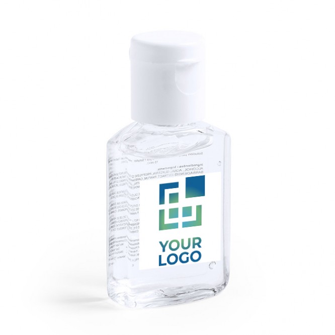 Gel em frasco personalizável com logotipo vista principal