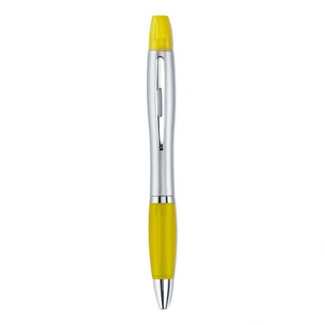 2 em 1  - caneta de cores com fluorescente